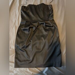 Express Black Strapless Dress